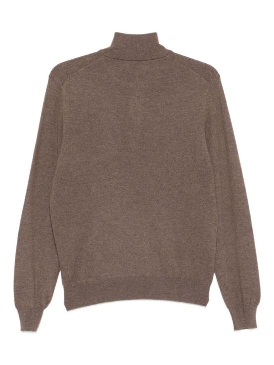  발바 스웨터 바르바 나폴리 하이넥 지퍼  브라운 - BARBA