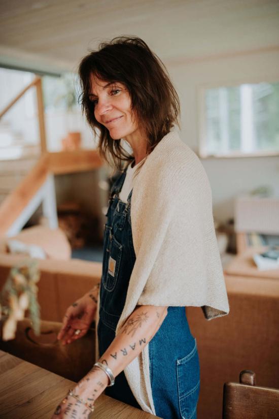  Happy French Gang 머플러/스카프 해피 프렌치 갱 핸드룸 무염색 알파카 로레트 숄 베이지 - OTHER BRANDS