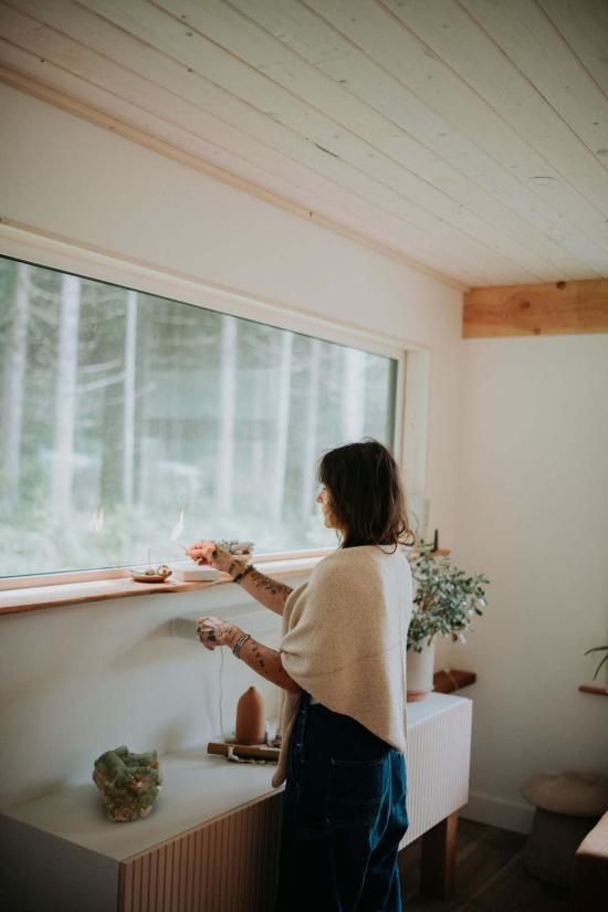  해피 프렌치 갱 머플러/스카프 핸드룸 무염색 알파카 로레트 숄 베이지 - HAPPY FRENCH GANG
