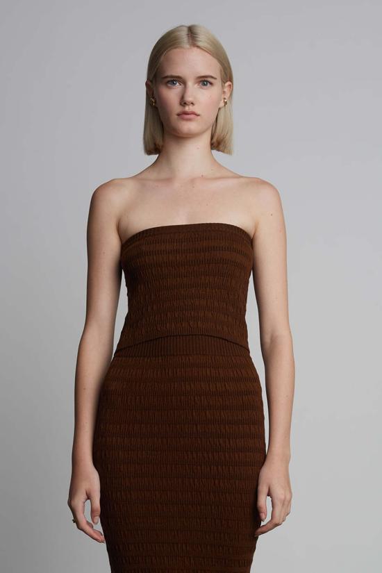  일레븐 식스 민소매 티셔츠 틸리 튜브탑 에스프레소