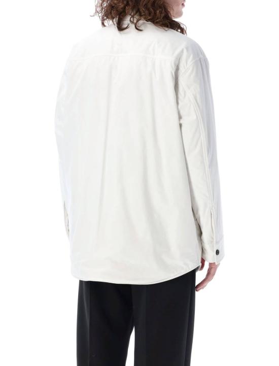  보테가베네타 자켓 보테가 베네타 오버셔츠 포플린 재킷 화이트 - BOTTEGA VENETA