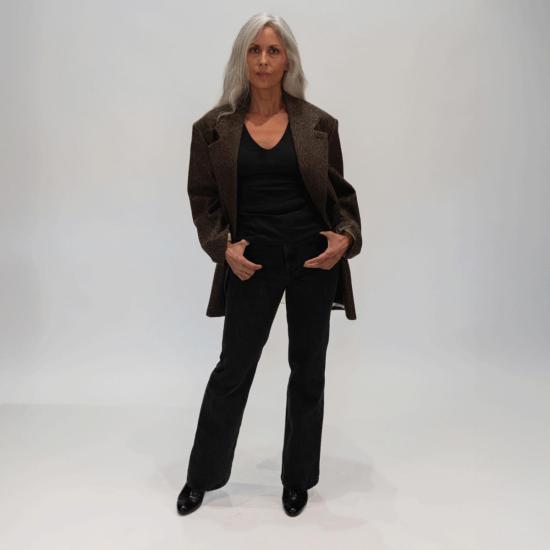  알리지 수트 자켓 알리시 A5025 맥시 블레이저 코트 - ALYSI