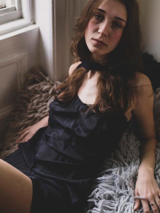  Erica Tanov 라운지 웨어 에리카 타노프 롤라 실크 슬립 드레스 블랙 - OTHER BRANDS