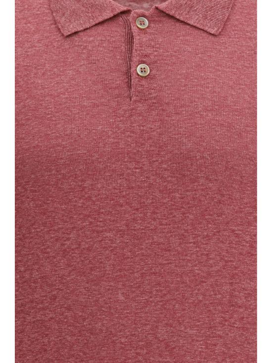 26SS 브루넬로 쿠치넬리 폴로 티셔츠 MSL806105 C7796 RED - BRUNELLO CUCINELLI