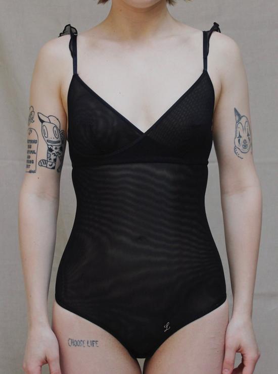  Lorette Lingerie 바디수트 티셔츠 로레트 란제리 졸리 보디수트 블랙