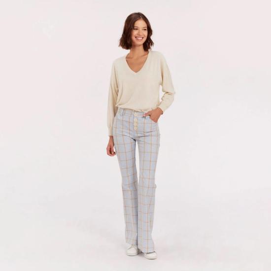  이네스 드 라 프레상쥬 스트레이트 팬츠 Ines De La Fressange 샬롯 팬츠 - INES DE LA FRESSANGE