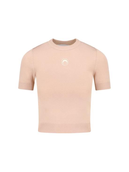  마린세르 스웨터 마린 세르 반팔 니트  베이지