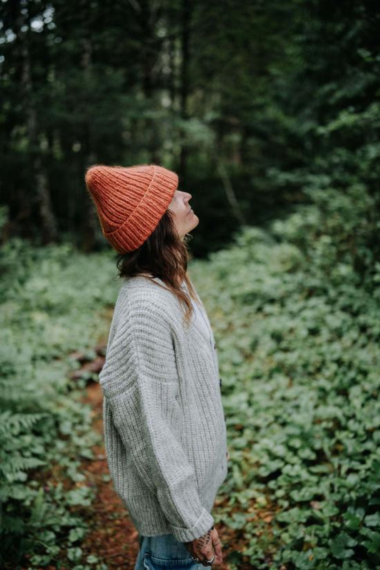  해피 프렌치 갱 가디건 가스통 염색 안 한 알파카  실버 - HAPPY FRENCH GANG