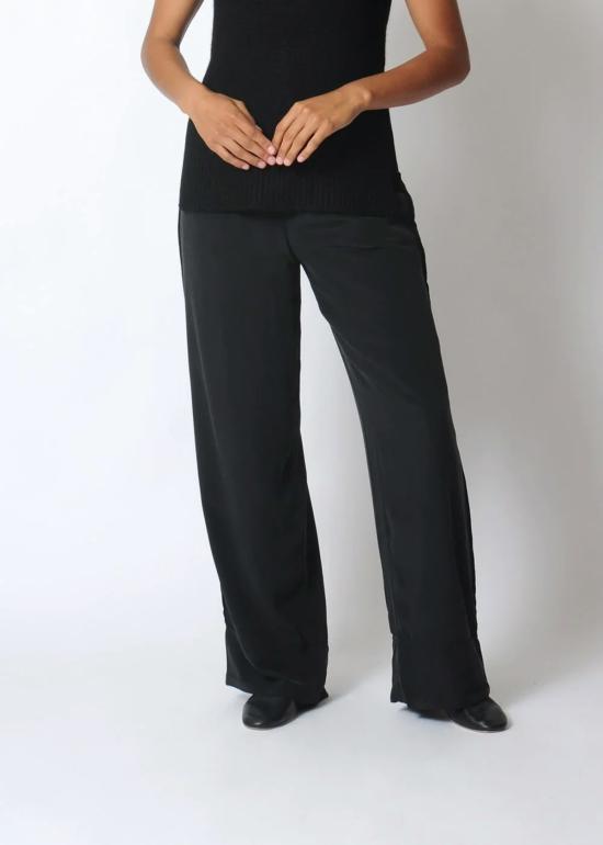  MIRTH CAFTANS 스트레이트 팬츠 Mirth Caftans 바덴 실크 팬츠 블랙