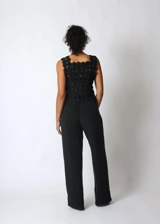  MIRTH CAFTANS 스트레이트 팬츠 Mirth Caftans 바덴 실크 팬츠 블랙 - OTHER BRANDS