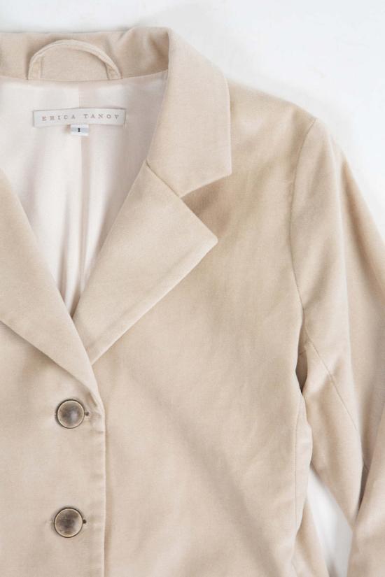  에리카 타노브 수트 자켓 에리카 타노프 버디 코튼 벨벳 블레이저 - ERICA TANOV