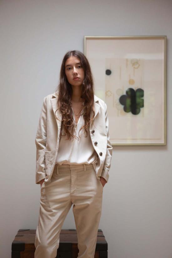  에리카 타노브 수트 자켓 에리카 타노프 버디 코튼 벨벳 블레이저 - ERICA TANOV