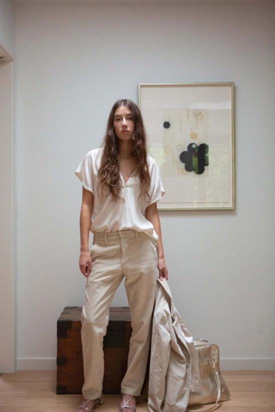  에리카 타노브 수트 자켓 에리카 타노프 버디 코튼 벨벳 블레이저 - ERICA TANOV