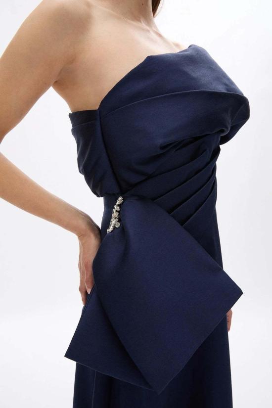  레이첼 길버트 롱 원피스 말로 드레스 네이비 - RACHEL GILBERT