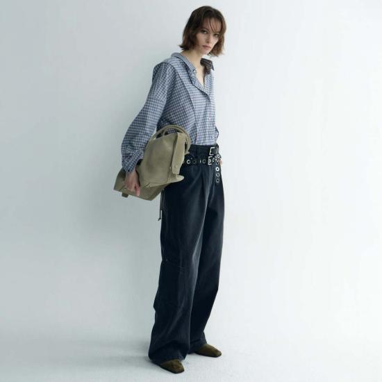  TIME 셔츠 타임 오버사이즈 체크 셔츠 블루 체크 - OTHER BRANDS