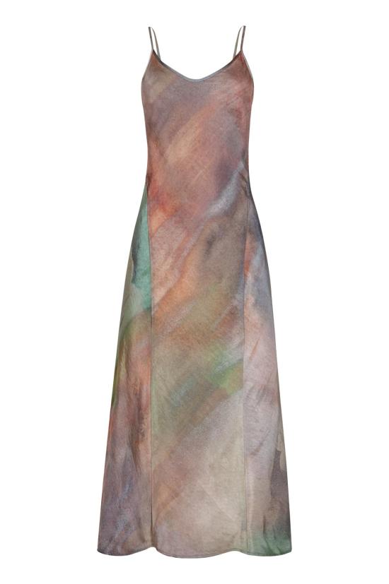  Untitled in Motion 롱 원피스 무제 인 모션 느와르 슬립 드레스 나이아드