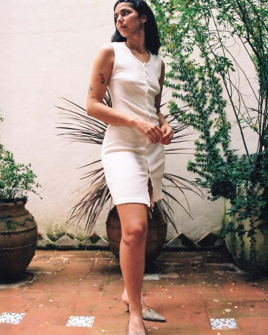  질 로드리게즈 숏 원피스 길 로드리게스 소피 미니드레스 화이트