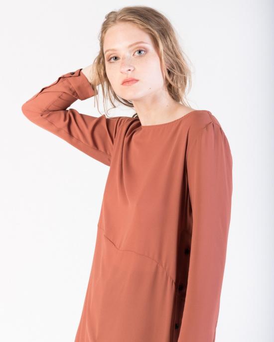  레이첼 코미 롱 원피스 리솜 튜닉 드레스 클레이 - RACHEL COMEY