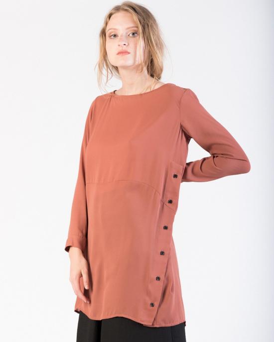  레이첼 코미 롱 원피스 리솜 튜닉 드레스 클레이 - RACHEL COMEY