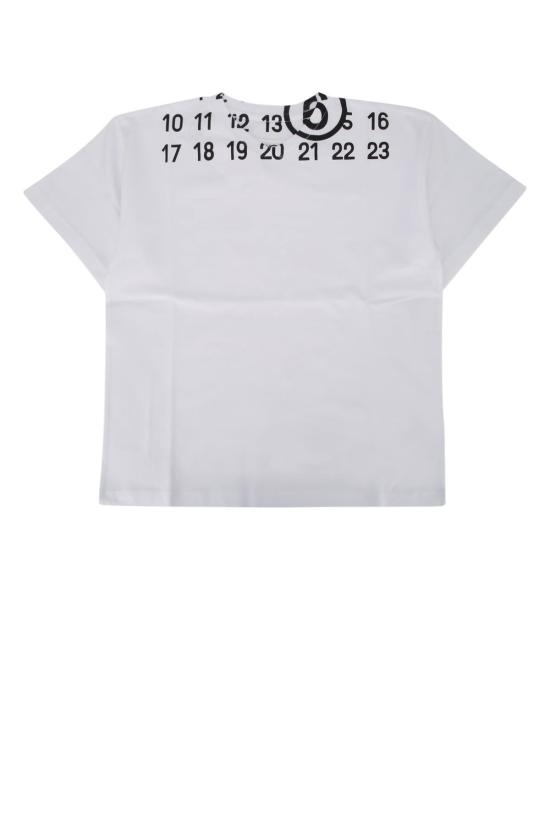  [키즈] MM6 메종마르지엘라 탑 키즈 Mm6 메종 마르지엘라 Mm6t145u 티셔츠