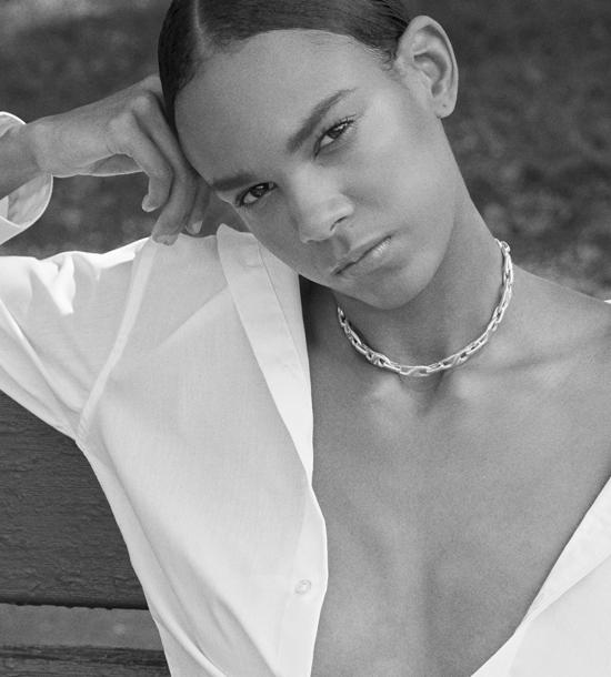  루스 오르티스 목걸이/팬던트 루즈 오르티즈 링크 칼라 목걸이 실버 - LUZ ORTIZ