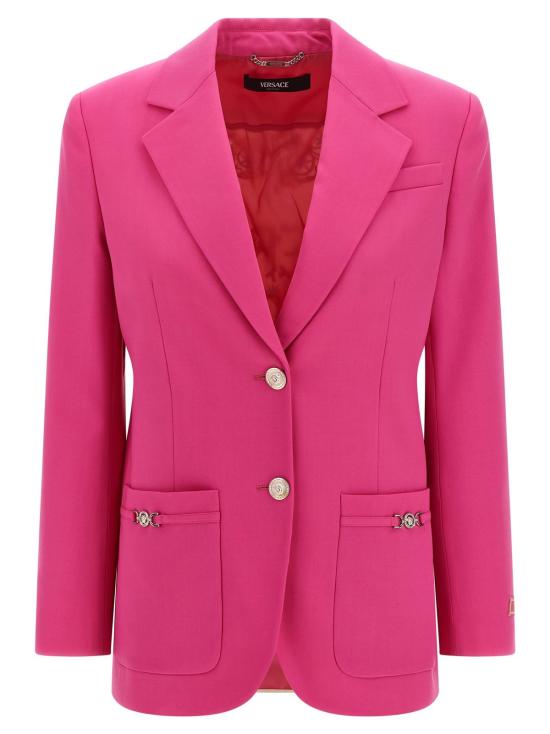  베르사체 수트 자켓 언더워터 바로코 블레이저 퓨시아