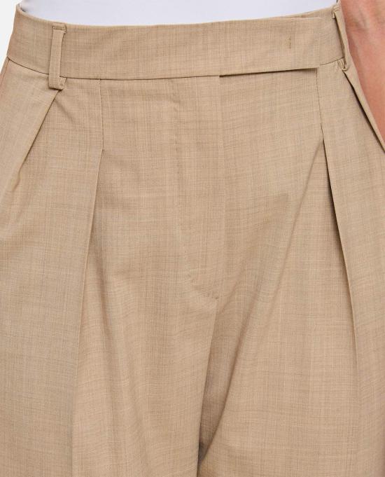  막스마라 스트레이트 팬츠 맥스 마라 피날레 하이웨이스트 팬츠, 사토리얼 핀스 베이지 - MAX MARA