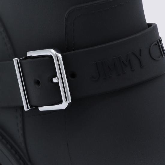  지미추 부츠 미드 카프 바이커 스타일  블랙 - JIMMY CHOO