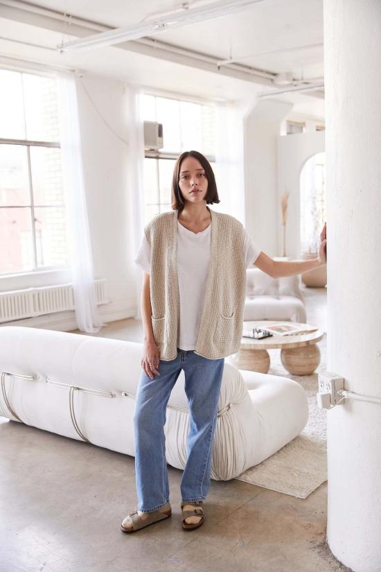  It Is Well L.A. 가디건 잇이즈웰 L.A. 오버사이즈 슬리브리스 - OTHER BRANDS