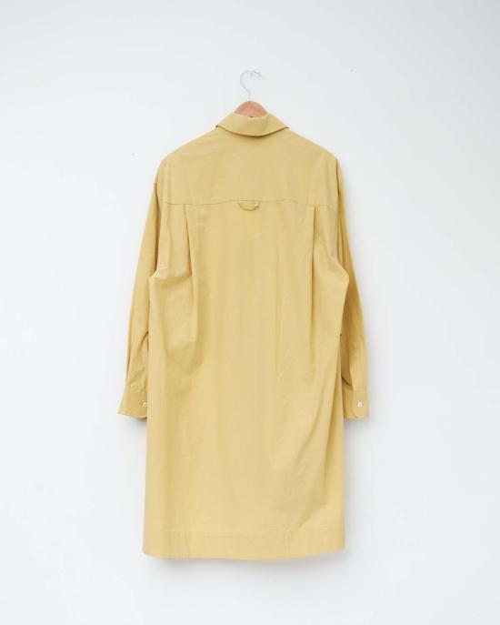  코울리 스튜디오 블라우스 콜리 스튜디오 일본산 바삭한 면 빅셔츠 셀러리 - CAWLEY STUDIO