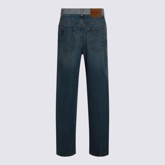  마르니 데님 팬츠 블루 코튼 진 클리어 블루 - MARNI