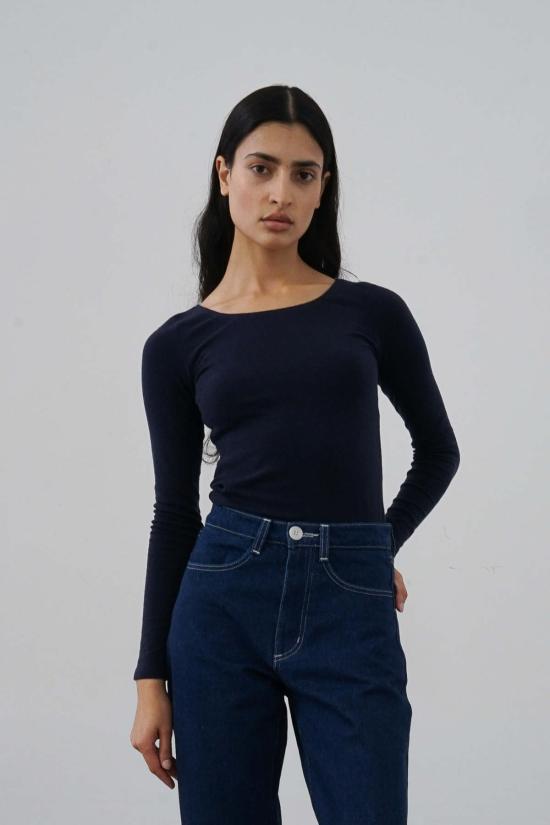  왈츠 긴팔 티셔츠 발레 탑 나이트