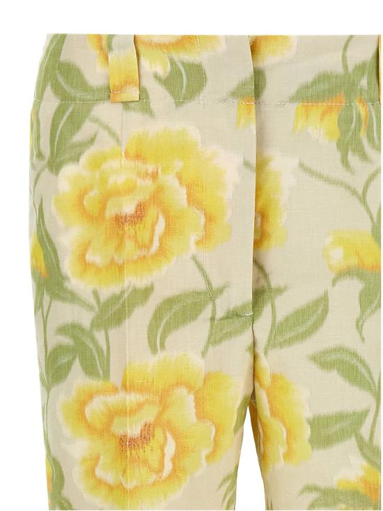  겐조 크롭 팬츠 피오니 팬츠 멀티컬러 - KENZO