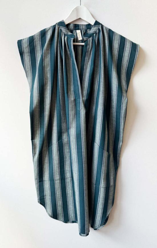  투 튜닉 포켓 두 개 달린 , 청록색/아이스 화이트 색상 - TWO