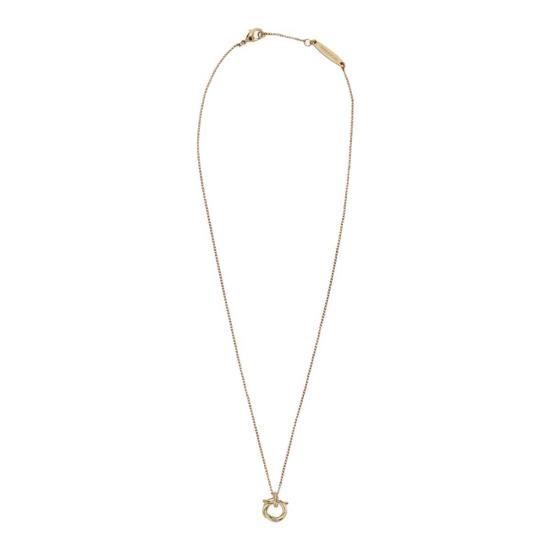  살바토레 페라가모 목걸이/팬던트 페라가모 간치니 브라스 네크리스 골드