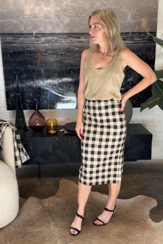  세로야 민소매 티셔츠 Ser.O.Ya 히어로 탱크 메탈릭 니트