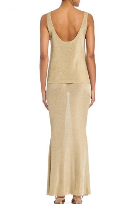  세로야 민소매 티셔츠 Ser.O.Ya 히어로 탱크 메탈릭 니트 - SER.O.YA