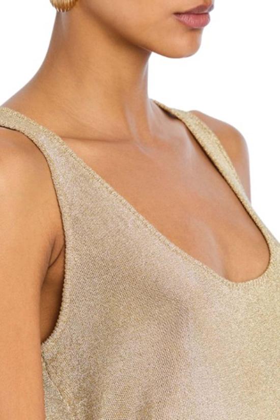  세로야 민소매 티셔츠 Ser.O.Ya 히어로 탱크 메탈릭 니트 - SER.O.YA