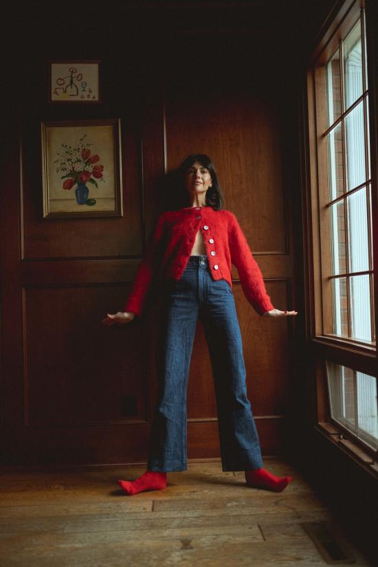  마리아 스탠리 가디건 브러시드 카드 이간 피킬로 - MARIA STANLEY