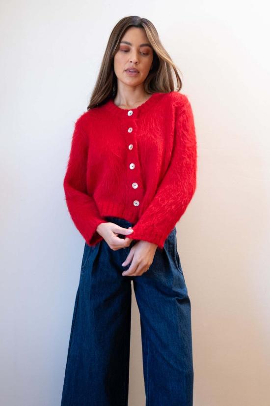  마리아 스탠리 가디건 브러시드 카드 이간 피킬로