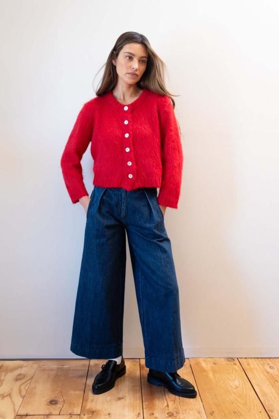  마리아 스탠리 가디건 브러시드 카드 이간 피킬로 - MARIA STANLEY