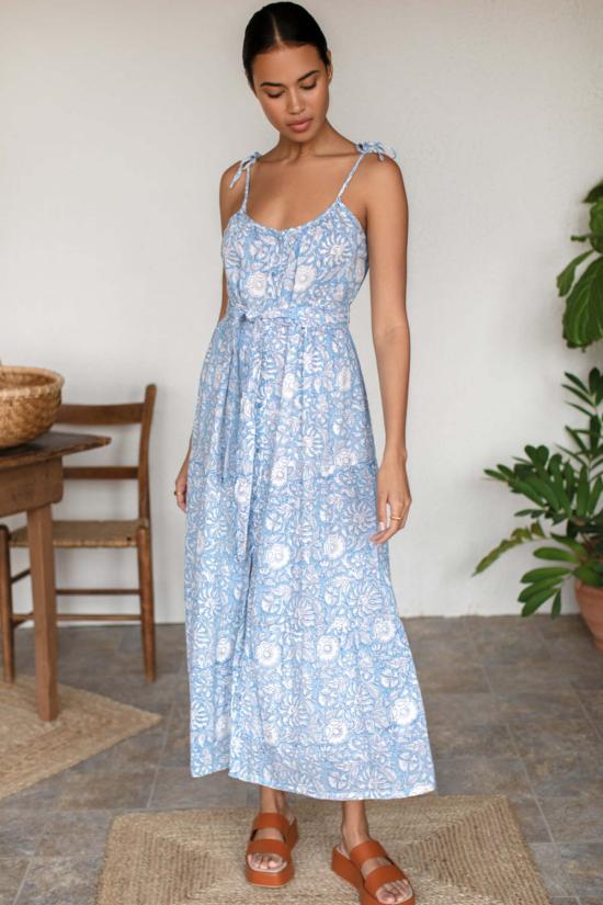  에머슨 프라이 롱 원피스 인디아 앞단추 선드레스 - EMERSON FRY