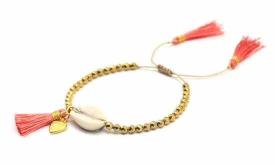  포스테리 팔찌 포스터리 비즈 쉘 태슬 - FOSTERIE