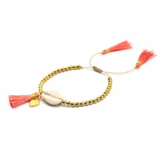  포스테리 팔찌 포스터리 비즈 쉘 태슬