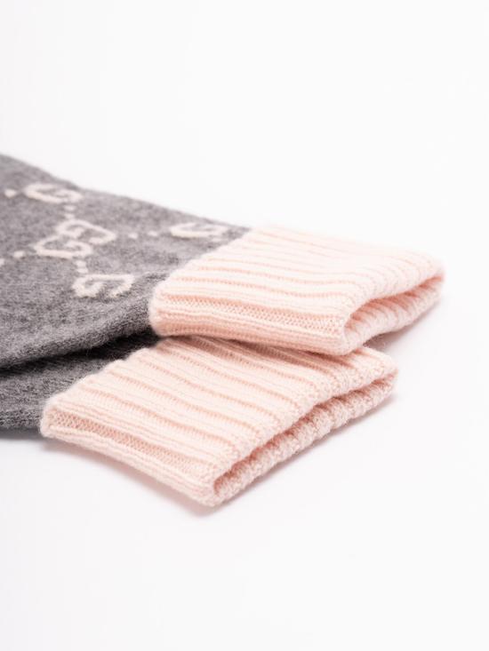  구찌 장갑 캐시미어 GG  핑크 - GUCCI