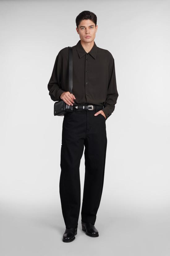  르메르 긴팔 셔츠 셔츠 브라운 - LEMAIRE