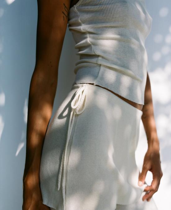  mare perpetua 스트레이트 팬츠 마레 페르페투아 위스퍼 팬츠 화이트 - OTHER BRANDS