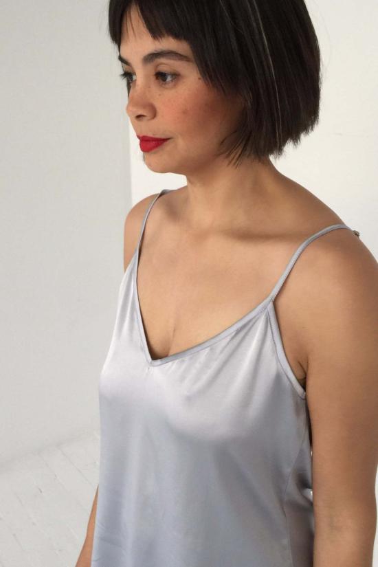  살루아 란제리 캐미솔 살루아 엠마 실크 셔츠 - SALUA LINGERIE