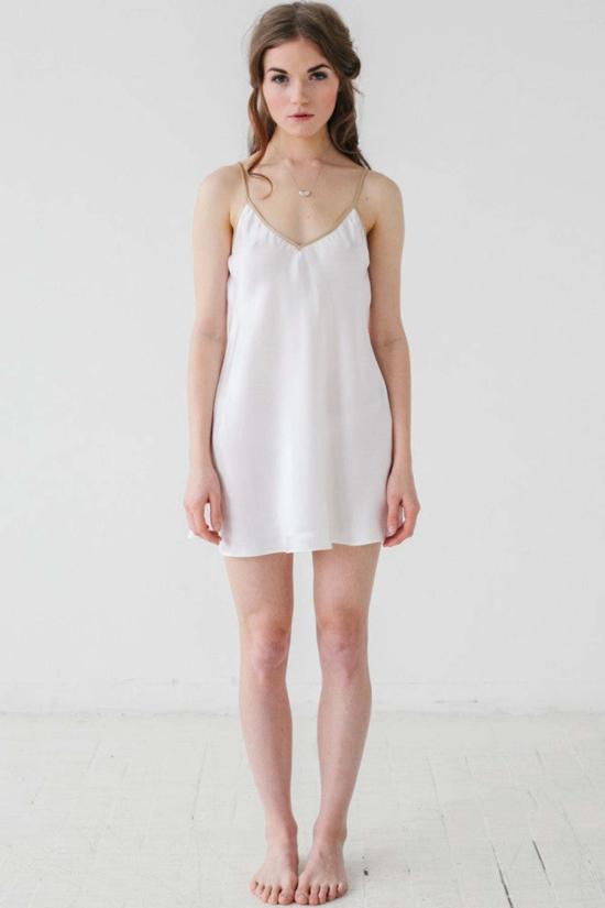  살루아 란제리 캐미솔 살루아 엠마 실크 셔츠 - SALUA LINGERIE