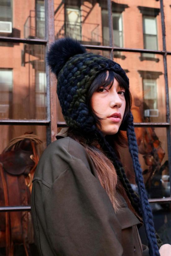  미샤램퍼트 모자 미샤 램퍼트 다크 카모 놀리타 + 블랙 XL 폼 - MISCHA LAMPERT